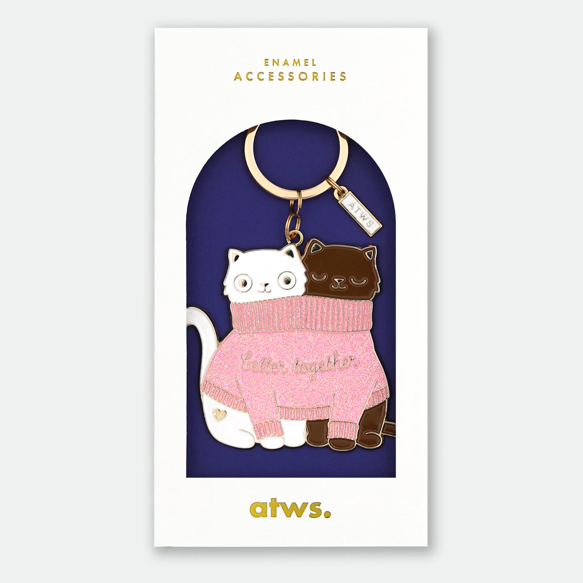 2 Cats in a Sweater - Keychain – Allthewaystosay.com