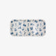 Astro rectangular coffee tray with blue zodiac illustrations on white background – birch wood, 13.5 x 27.5 cm.