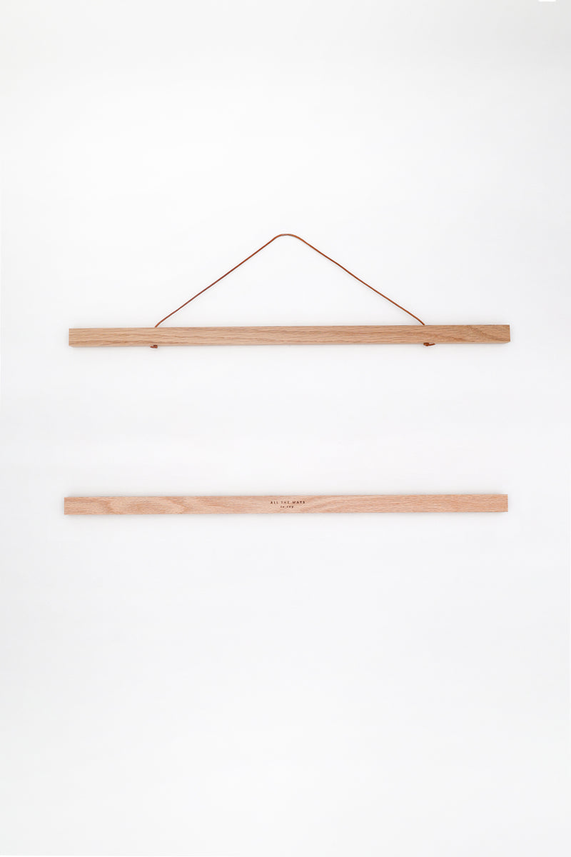 Porte-affiche - Baguettes de suspension en bois de chêne