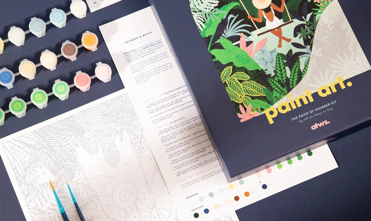 paint by numbers kit.