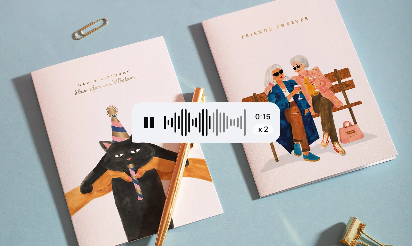audio greeting cards.