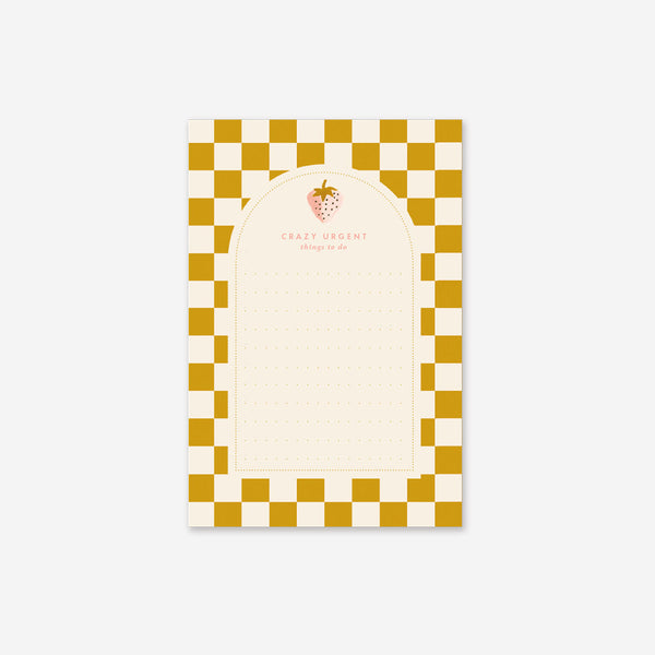 Notepads - Strawberries Damier - All The Ways To Say