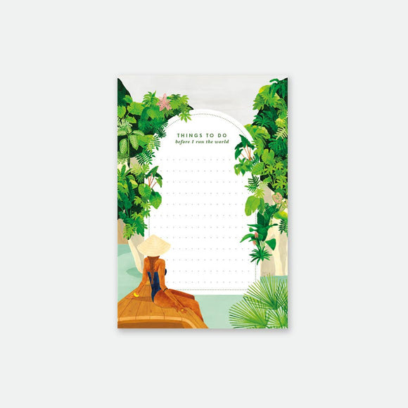 Bay Notepad by All the Ways to Say with serene bay-inspired cover, 50 high-quality pages, compact size 10.5 x 15.7 cm, perfect for daily notes and lists.