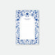 Swallows Notepad by All the Ways to Say featuring elegant blue swallow and floral motifs on white background, A6 size (10.5 x 15.7 cm), 50 pages.