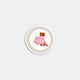 Round coaster tray featuring two cats cuddled in a shared pink sweater with red hearts, Together Cats design by All the Ways to Say
