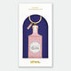 U had me at gin enamel keychain by All the Ways to Say inside its white arch window display card packaging.
