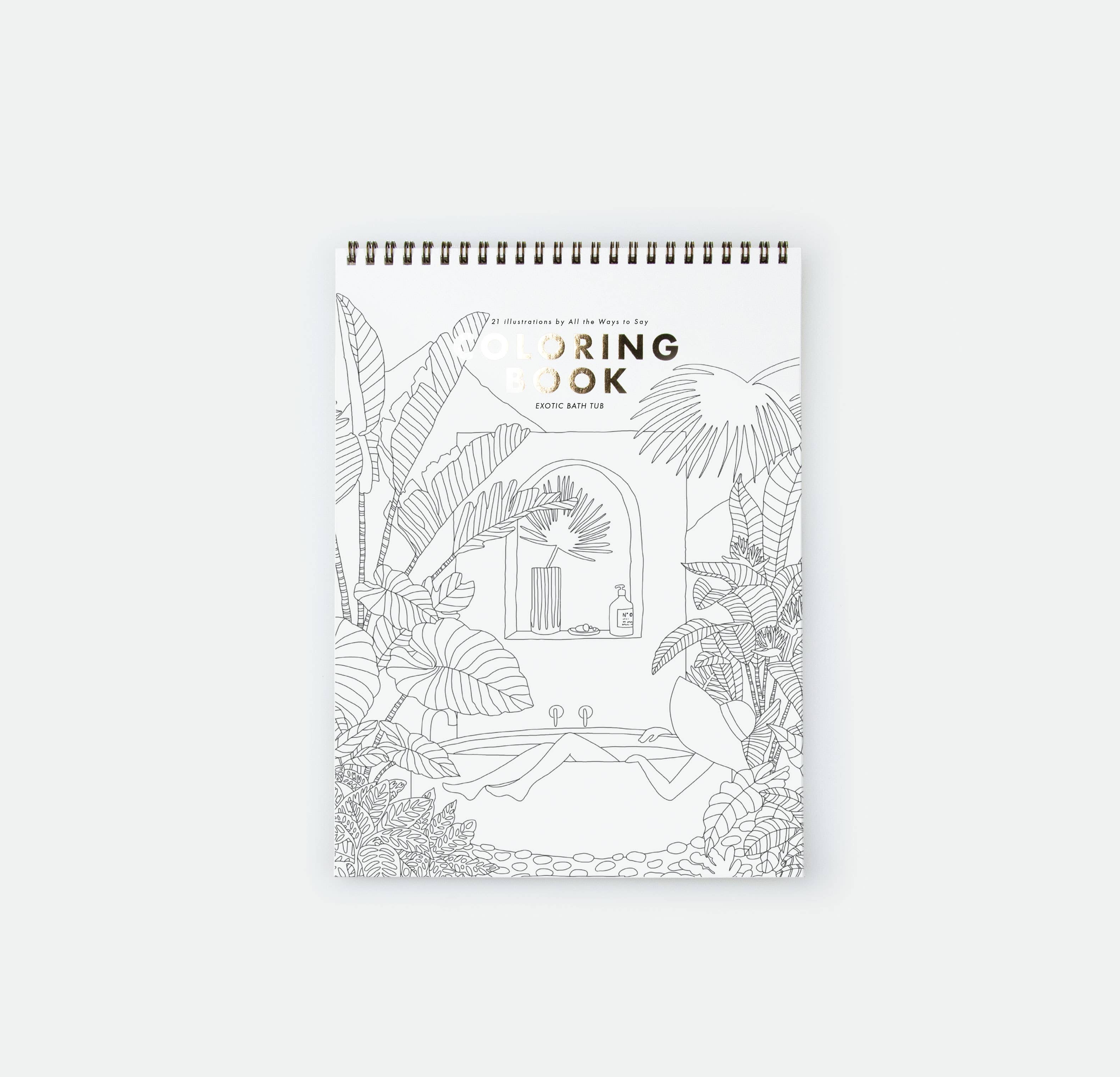 Livre de coloriage Exotic Bathtub Livre de coloriage Exotic Bathtub