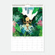 June page of the Best Of 10 Years 2027 calendar, illustrated woman on a swing surrounded by lush green jungle foliage