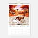 October page of the Best Of 10 Years 2027 calendar, illustrated woman walking dogs in Halloween costumes through an autumn park with the New York skyline